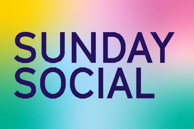 graphic that says: "sunday social"